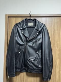 ユナイテッドアローズ ダブルライダースジャケット L ブラックのサムネイル