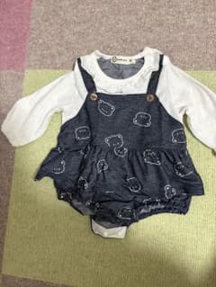 長袖ロンパース 70cm クマ柄のサムネイル