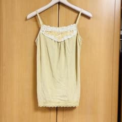axes femme】レース×パール調ビジュー♡キャミソール M - メルカリ