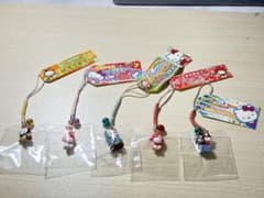 栃木限定 ご当地キティ 根付けストラップ 5点セットのサムネイル
