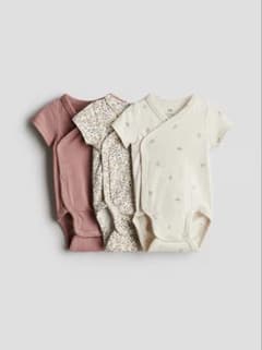 H&M ラップボディスーツ3枚セット　サイズ50のサムネイル