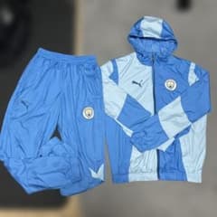 PUMA MCFC　マンチェスター　シティ　プレマッチ　ウーブン　セットアップM PUMA MCFC マンチェスター シティ プレマッチ ウーブン セットアップM