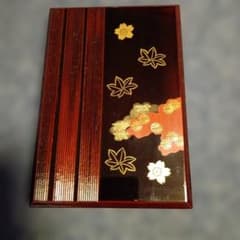 漆器 文箱 硯箱 (桜 紅葉 金蒔絵) - メルカリ