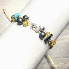 No.B4 ハンドメイド マクラメ編み ブレスレット