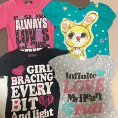 女の子 Tシャツ　4点セット　まとめ買いのサムネイル