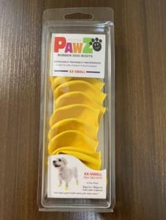 PAWZ ラバーブーツ ポウズ ドッグブーツ XXS 黄色 イエロー 12枚入のサムネイル