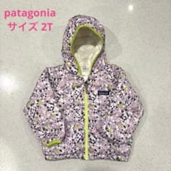 【美品】Patagonia リバーシブルダウン花柄フード付き サイズ90のサムネイル