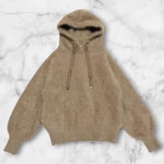 美品✨ ルルウィルビー ラクーンフーディパーカー 定価28600円 即完品 