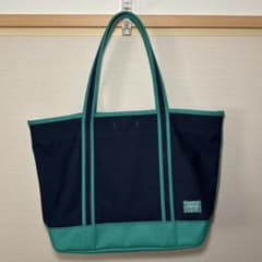 PORTER GIRLポーターガール トートバッグ ネイビー×グリーンA4収納可のサムネイル