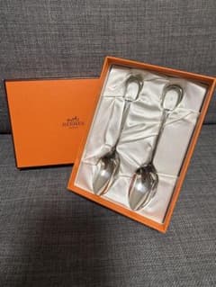 HERMES スプーン 2本セットアトラージュ新品未使用シルバー