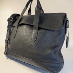 COACH Briefcase 極美品 ペブルレザー 2way ビジネスバッグ - メルカリ
