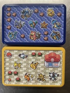 メリーチョコレート　缶のみ　ポケモン　でんき・みず　セットのサムネイル