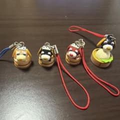 お茶犬キーホルダー4点セットのサムネイル