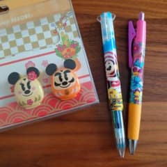 ディズニーリゾート　ボールペン　ミニー　デイジー　ミッキーだるまクリップのサムネイル