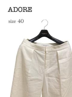 ADORE アドーア ガウチョパンツ 白 40 ゆったりのサムネイル