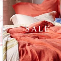 【再値下げ】Anthropologie リネン 掛け布団カバー Twinサイズのサムネイル