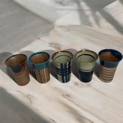 陶器 フリーカップ 5客セット 和食器のサムネイル