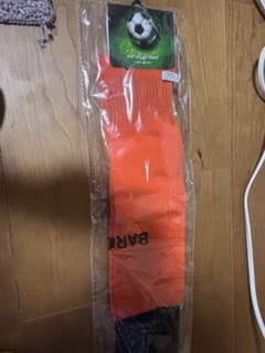 スポーツ用ソックス オレンジ サッカーのサムネイル