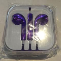 iPhoneイヤホン メタリックパープルのサムネイル