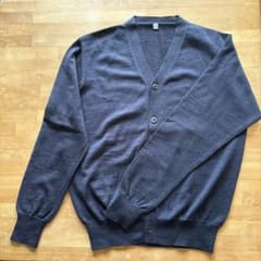 無印良品 ウールカーディガン ネイビー サイズSA
