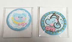 BT21 minini 해피네스 캔 배지 KOYA 2점