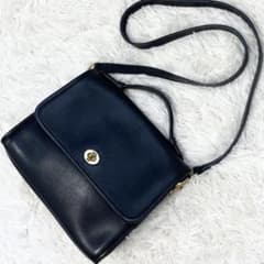 極美品】オールドコーチ ショルダーバッグ 2way ターンロック 黒