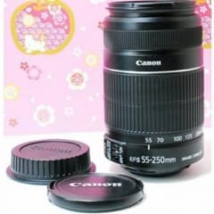 手振れしない望遠♪　美品　Canon　EF-S　５５−２５０ｍｍ　IS　2のサムネイル