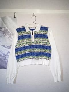 ttt_msw 23ss graphic knit poloのサムネイル