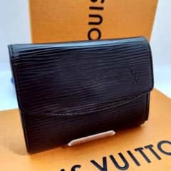 極美品 ルイヴィトン エピ ポルトモネ サーンプル 黒ケースM63412 極美品 ルイヴィトン エピ ポルトモネ サーンプルコインケース黒