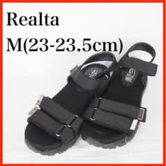 P1233 * Realta * 스포츠 샌들 * M (23-23.5cm) * 블랙