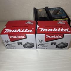 新品　マキタ　リチウムイオンバッテリー 交換用BL1860B 2個セットのサムネイル
