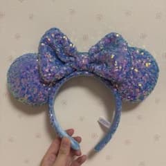 ディズニー カチューシャ スパンコール ブルーのサムネイル