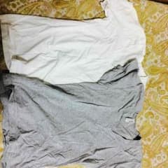 きょへ様専用 アメリカアパレルＴシャツ白２枚セットのサムネイル