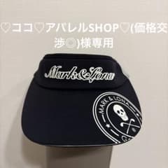 MARK&LONA ゴルフ サンバイザー ブラック - メルカリ