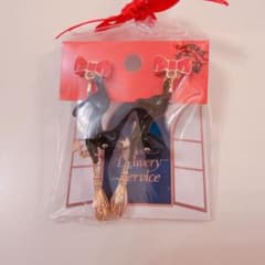 Kiki's Delivery Service Broom Swinging Jiji Earrings
