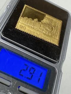 希少 松本徽章工業 純金 金属工芸品 約2.91g 純金/純銅 プレート