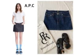 A.P.C. デニム タイトスカート インディゴ ミニスカート M ほぼ未使用