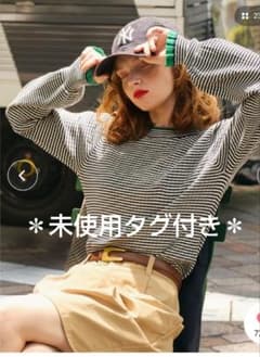 BONLECILL＊至福のカヌレニット＊ラメフリル配色リブトップス