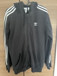 adidas ブラック フルジップジャージ Lのサムネイル