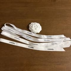 CHANEL ロゴ入りサテンリボン CHANEL ロゴ入りサテンリボン