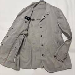 ジョルジオアルマーニ シャツジャケット 3XLサイズ リネン混 三者混 ジョルジオアルマーニ シャツジャケット 3XLサイズ リネン混 三者混