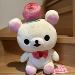코리락쿠마 봉제인형 딸기 파티