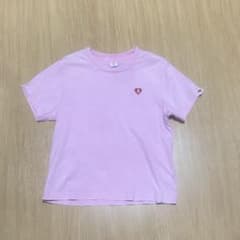APEE BY A BATHING APE ピンク 刺繍 ピチT