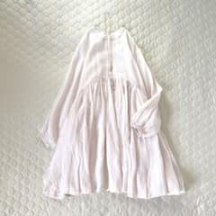 美品】24SS定価3万✴︎BEARDSLEY リネンギャザーチュニック 薄ピンク