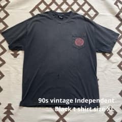 90's インディペンデント tシャツ アイアンクロス XL 鬼フェード