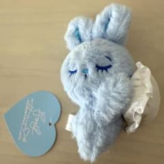 FoxyillustrationsSLEEPY BUNNY水色うさぎ ぬいぐるみ