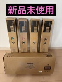 【新品】SHARP MX-61JTトナー4色と廃トナーボックス☆ブラック大容量☆のサムネイル
