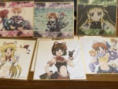 魔法少女リリカルなのはシリーズ　くじ引き堂　C賞　色紙セット　オマケ有のサムネイル