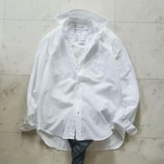美品 フランク＆アイリーン 長袖シャツ 白 コットン EILEEN ゆったりめ