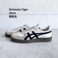 極美品】オニツカタイガーGSM 24 白 黒 Onitsuka Tiger - メルカリ